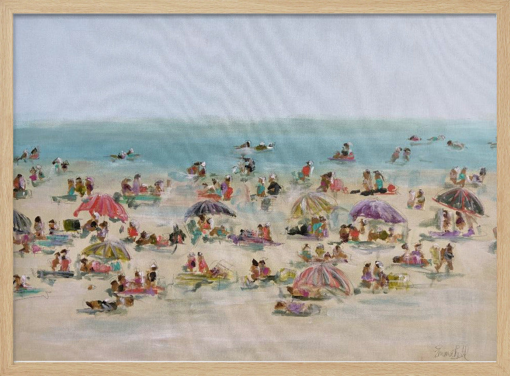 Impressionistische Strandszene | Poster