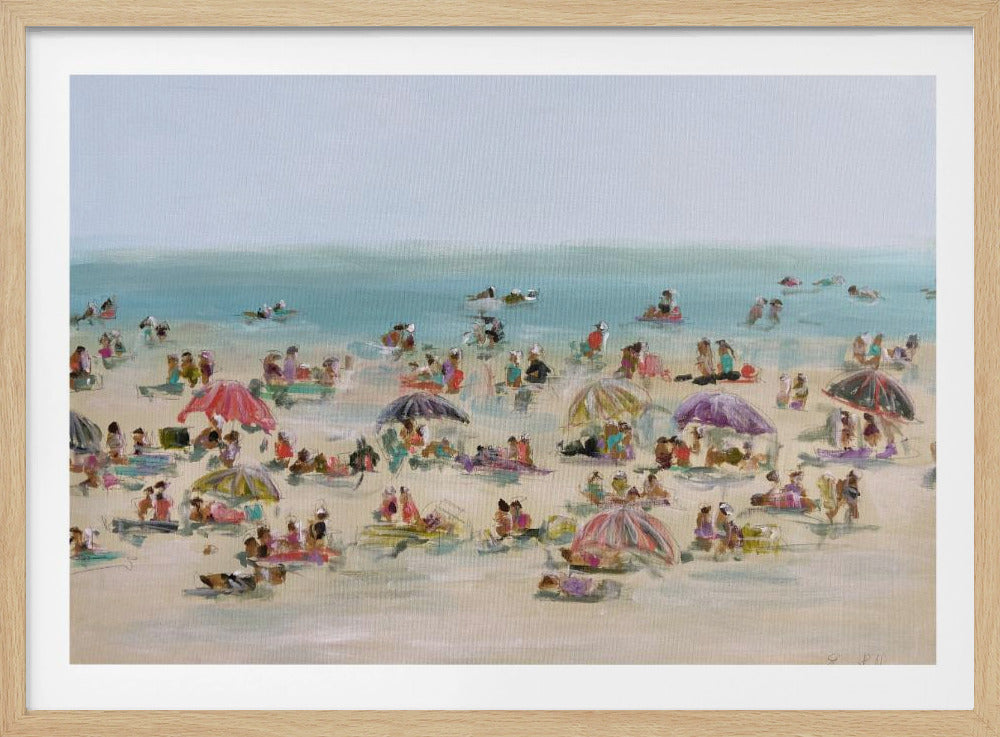 Impressionistische Strandszene | Poster