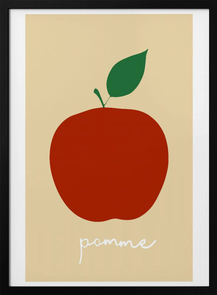 La Pomme (Leuchtend Rot) | Poster