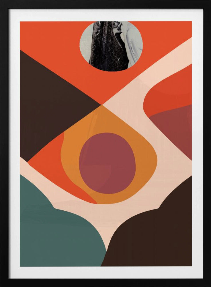 Geometrische Formen und gedämpfte Farben | Poster
