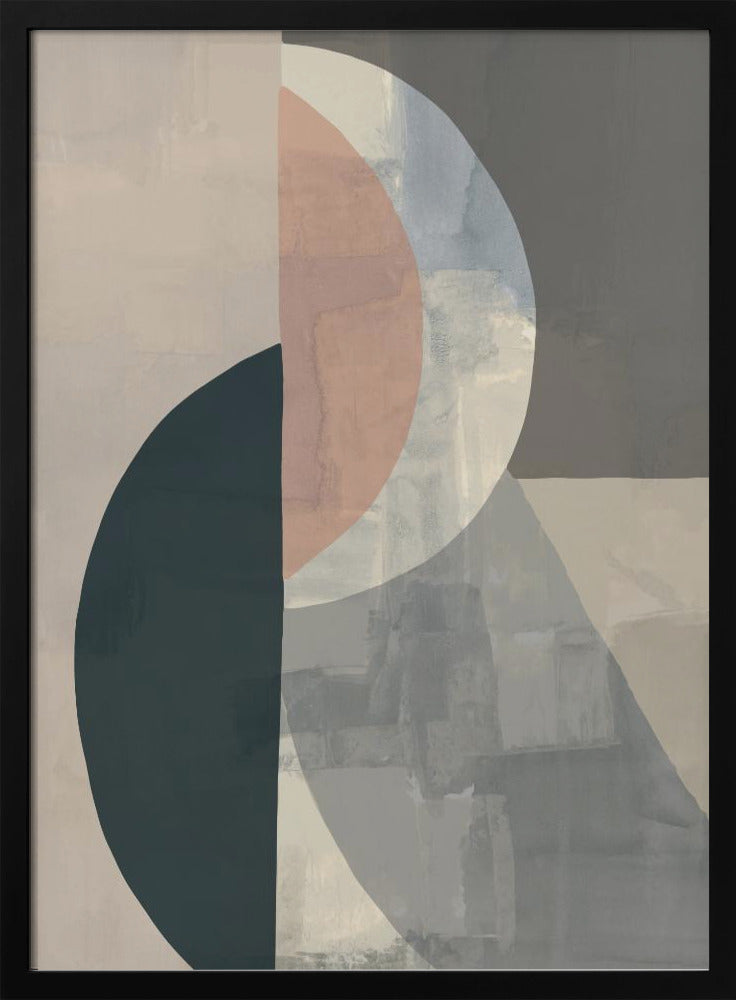 Geometrische Formen und gedämpfte Farben | Poster