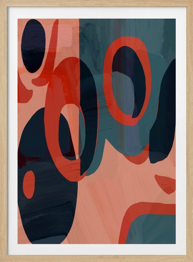 Geometrische Formen und leuchtende Farben | Poster