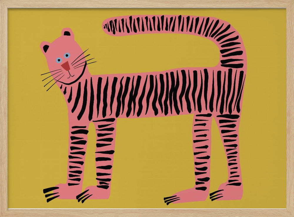 Tigerkatze gelb | Poster