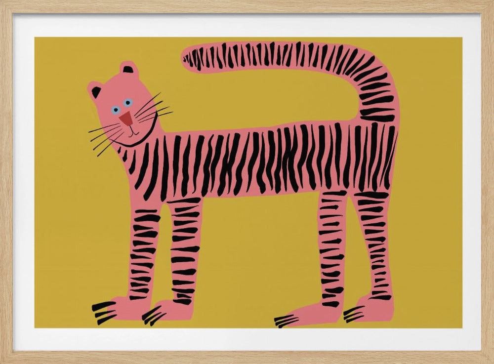 Tigerkatze gelb | Poster