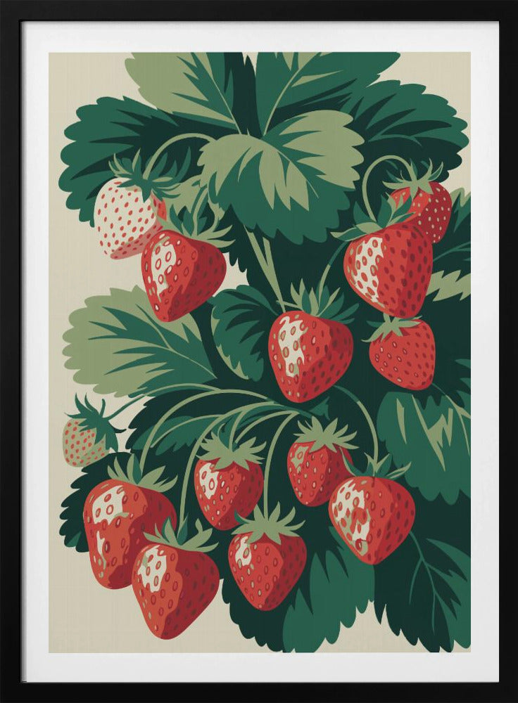 Saftiger Erdbeergenuss | Poster