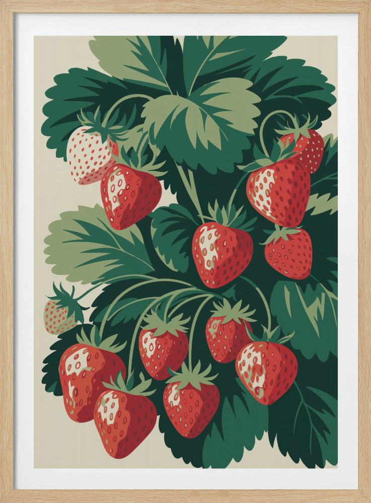 Saftiger Erdbeergenuss | Poster
