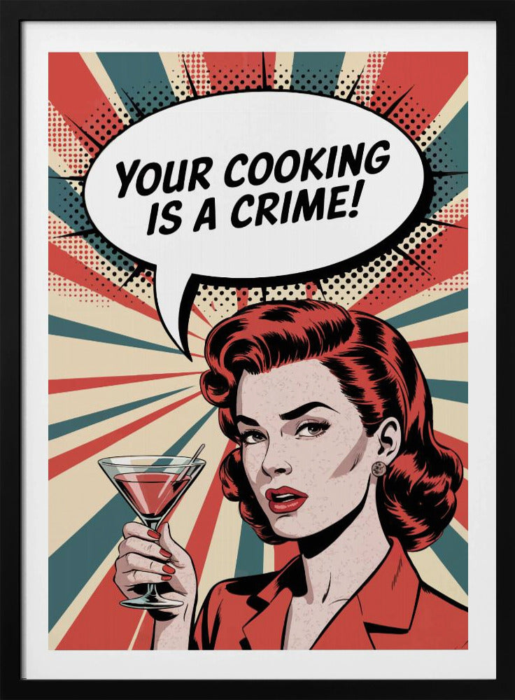 Retro-Kulinarischer Braten | Poster