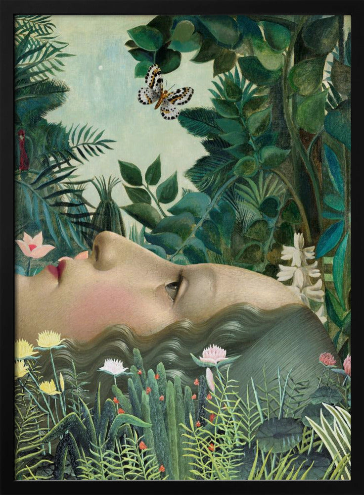 Giovanna im tropischen Garten | Poster