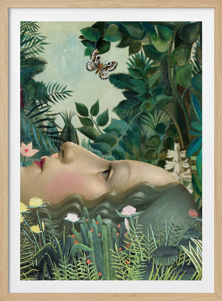 Giovanna im tropischen Garten | Poster