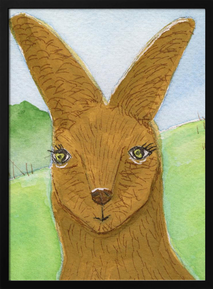 Känguru Wallaby Gesicht Kinderzimmer | Poster