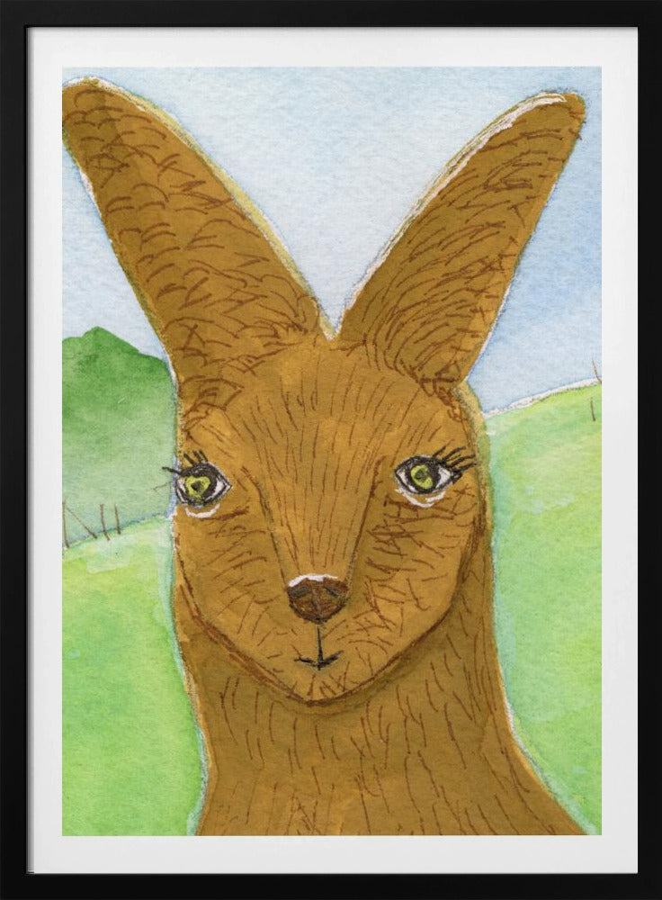 Känguru Wallaby Gesicht Kinderzimmer | Poster