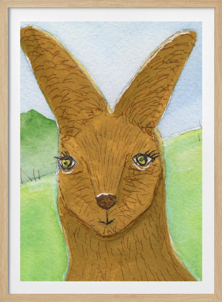 Känguru Wallaby Gesicht Kinderzimmer | Poster