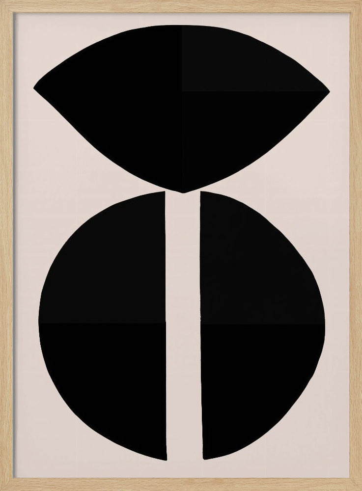 Schwarze Formen Harmonie | Poster