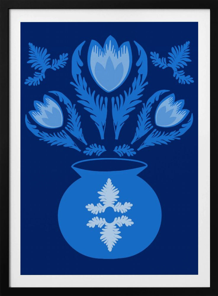 Lumnious Blue Tulips | Poster