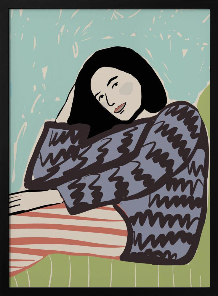 Dame SITZEND | Poster