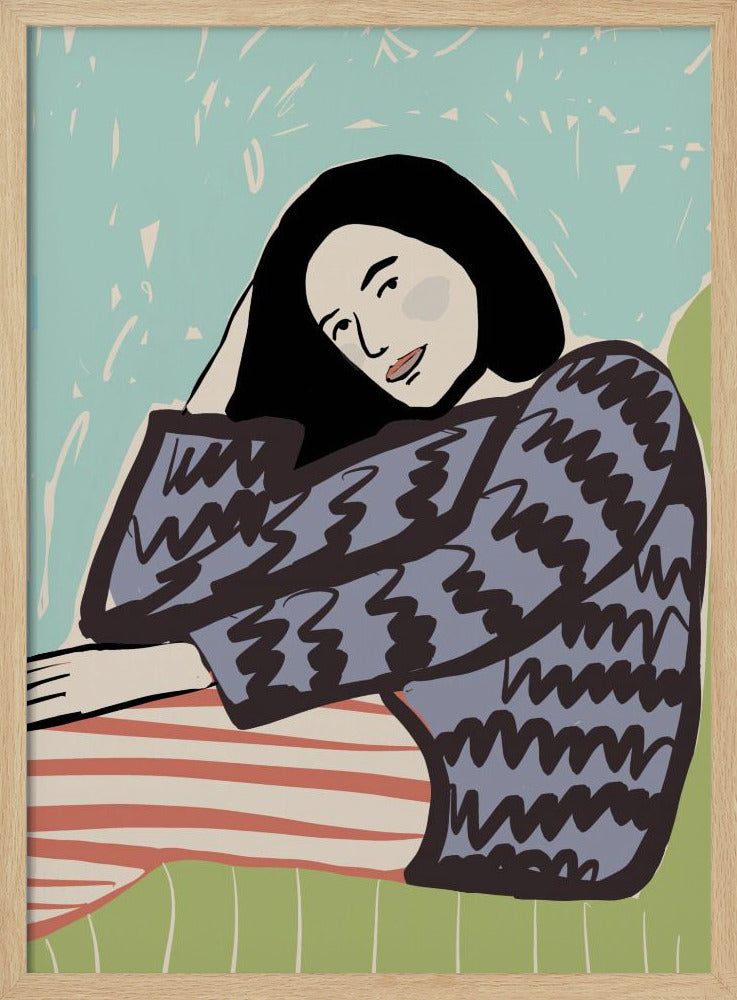 Dame SITZEND | Poster