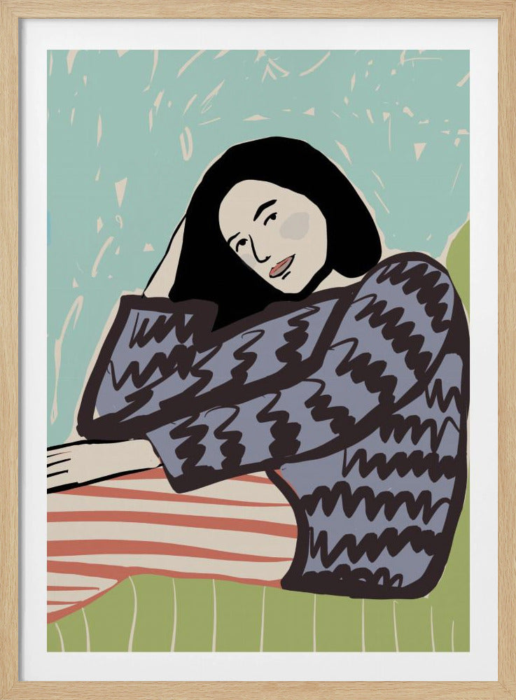 Dame SITZEND | Poster