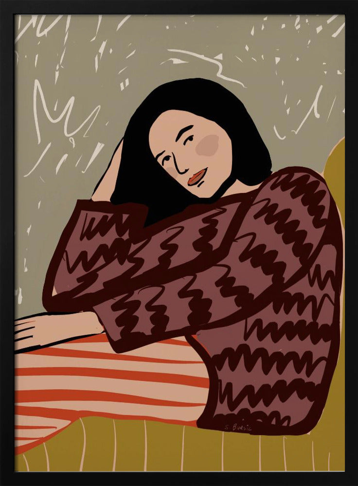 Dame SITZEND | Poster