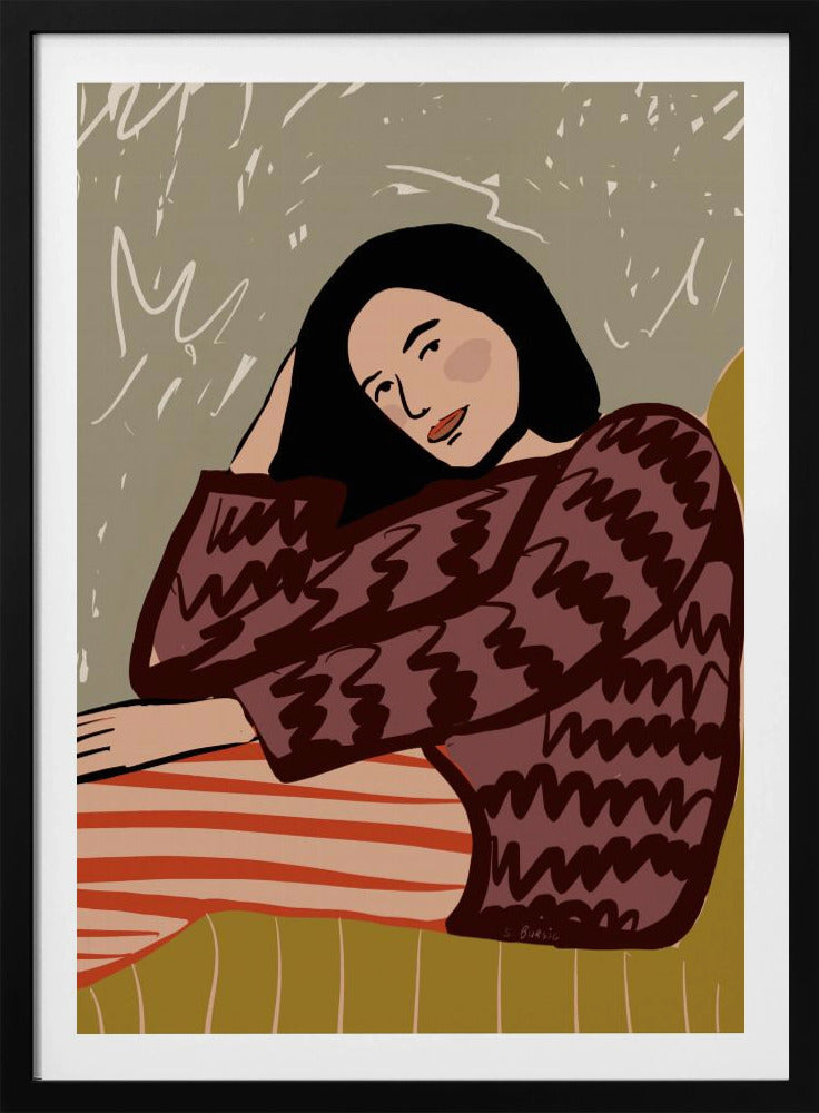 Dame SITZEND | Poster