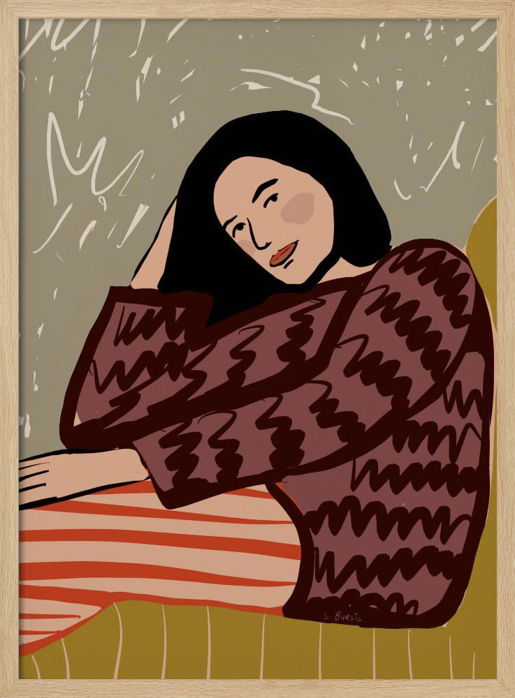 Dame SITZEND | Poster