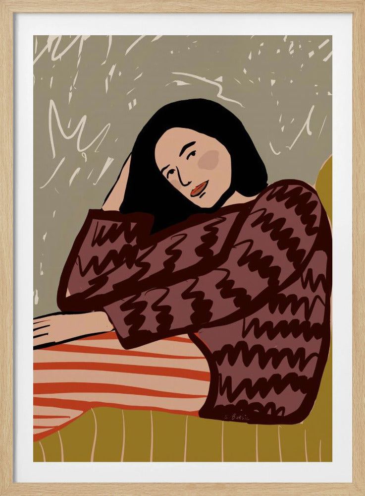 Dame SITZEND | Poster