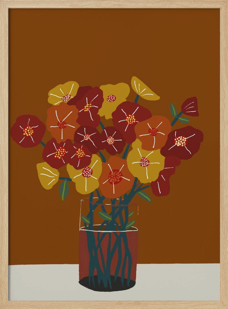 Blumen in der Vase | Poster