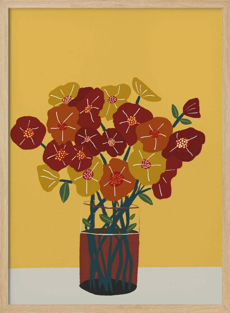 Blumen in der Vase | Poster