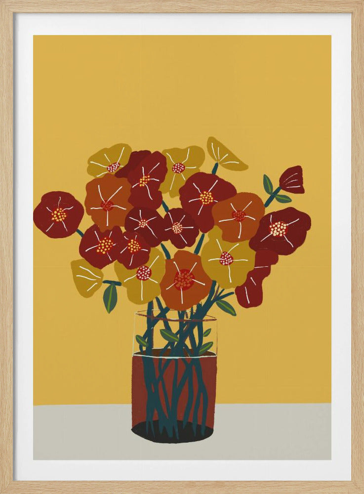 Blumen in der Vase | Poster