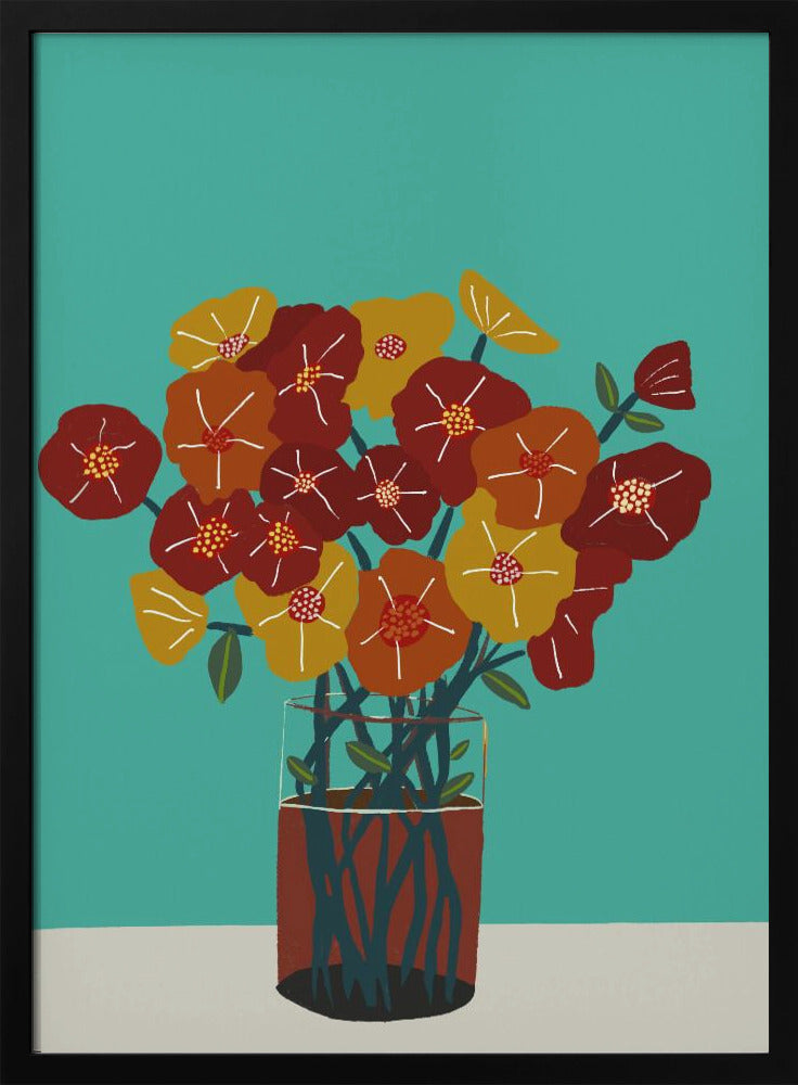 Blumen in der Vase | Poster