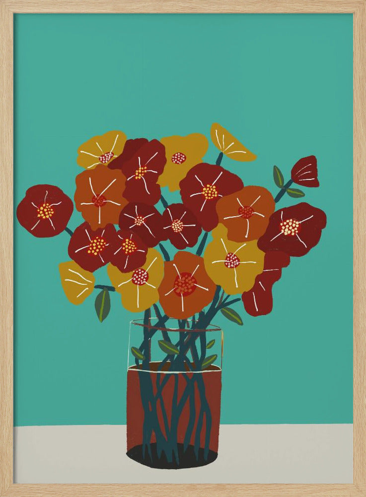 Blumen in der Vase | Poster