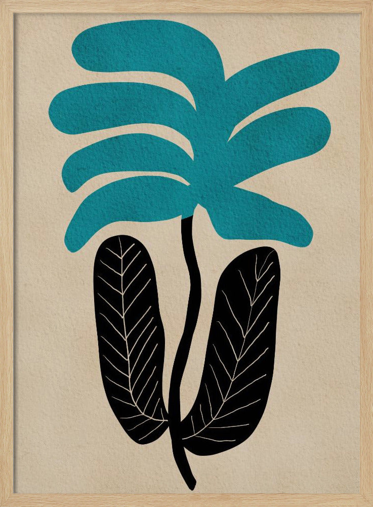 Blaue Blumenblume | Poster