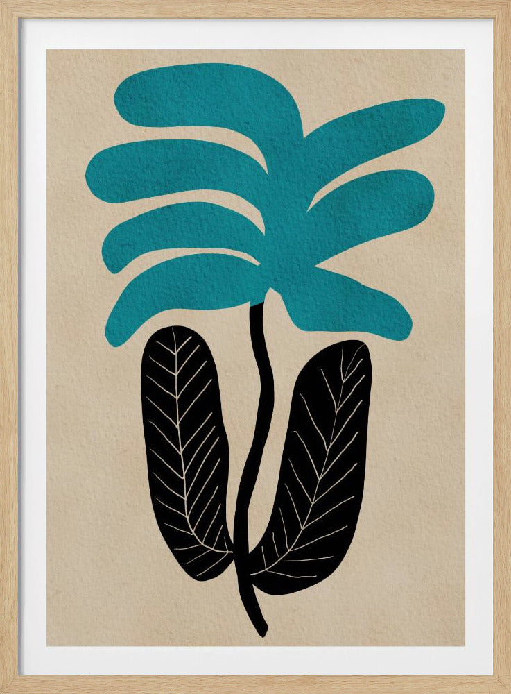 Blaue Blumenblume | Poster