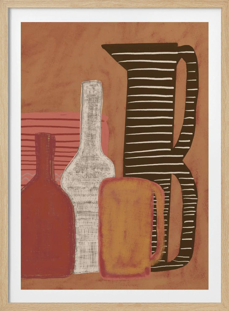 Krüge und Flaschen | Poster