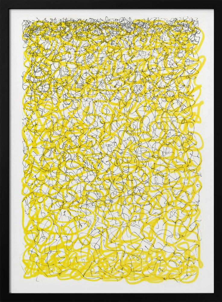 Gelbe Linien und Gedanken | Poster