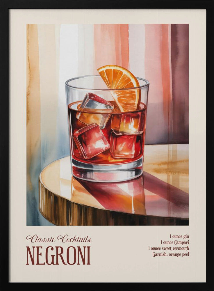 Klassische Cocktails - Negroni | Poster