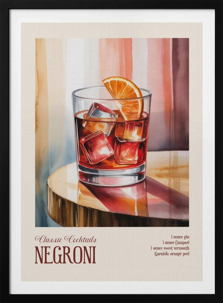 Klassische Cocktails - Negroni | Poster