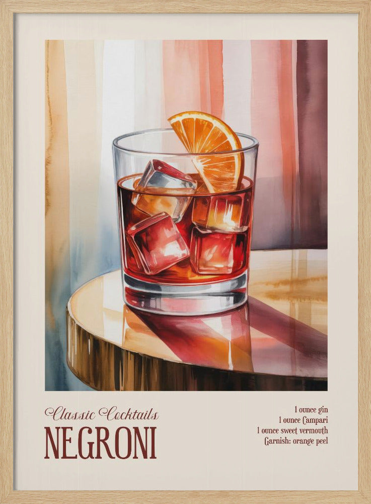 Klassische Cocktails - Negroni | Poster