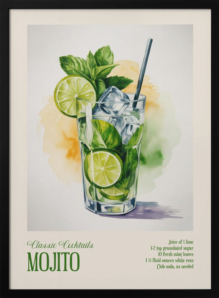 Klassische Cocktails - Mojito | Poster
