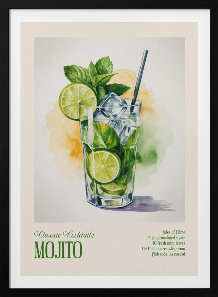 Klassische Cocktails - Mojito | Poster