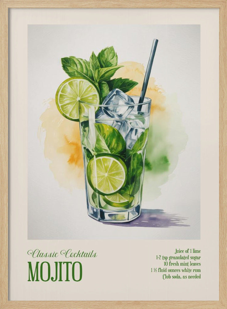 Klassische Cocktails - Mojito | Poster