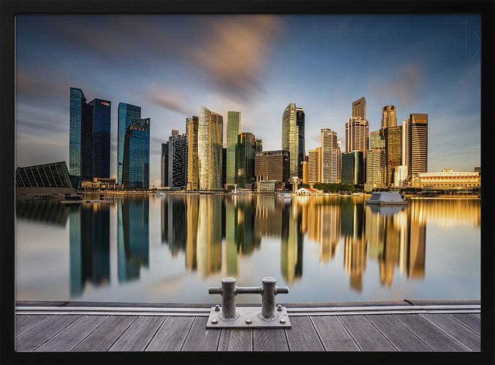 Goldener Morgen in Singapur | Poster