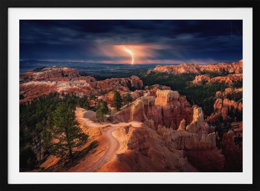 Blitz über dem Bryce Canyon | Poster