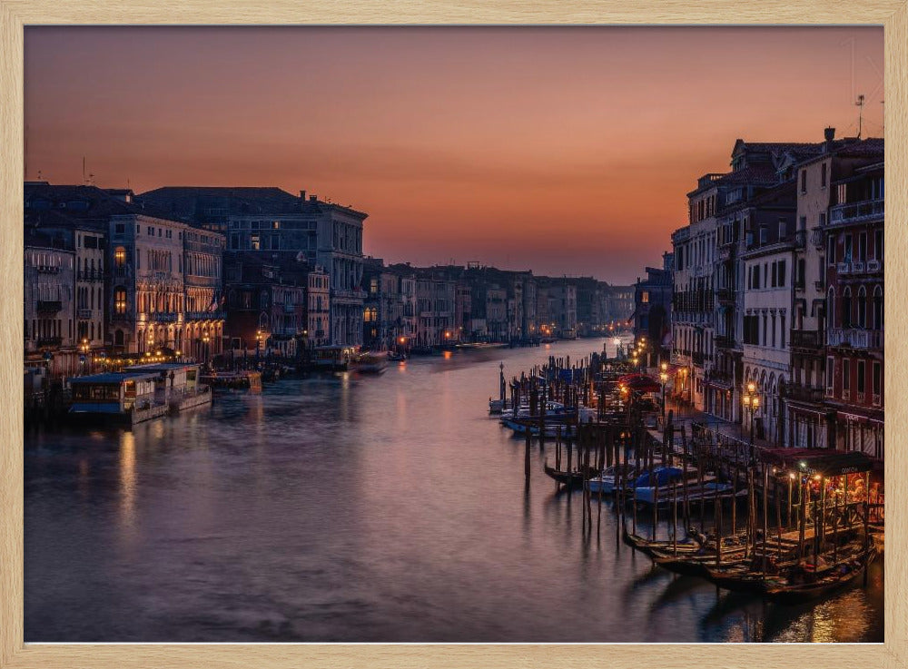Venedig Canal Grande bei Sonnenuntergang | Poster