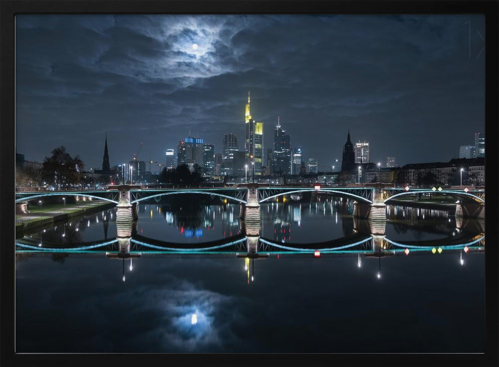 Frankfurt bei Vollmond | Poster