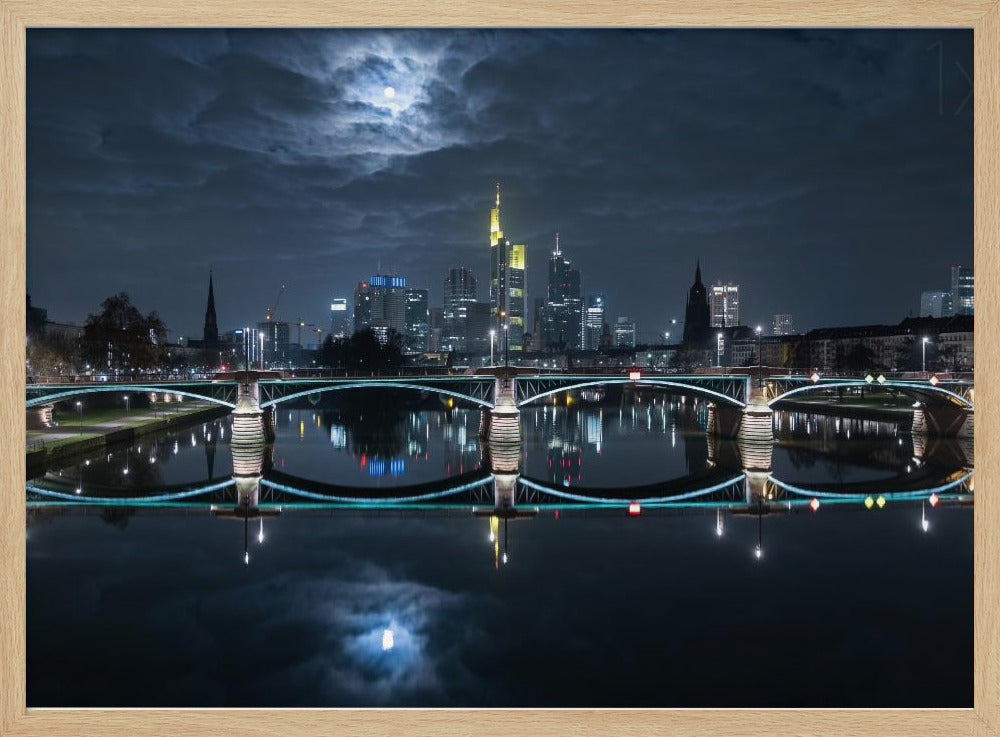Frankfurt bei Vollmond | Poster