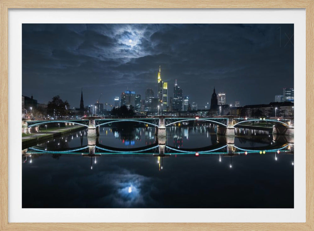 Frankfurt bei Vollmond | Poster
