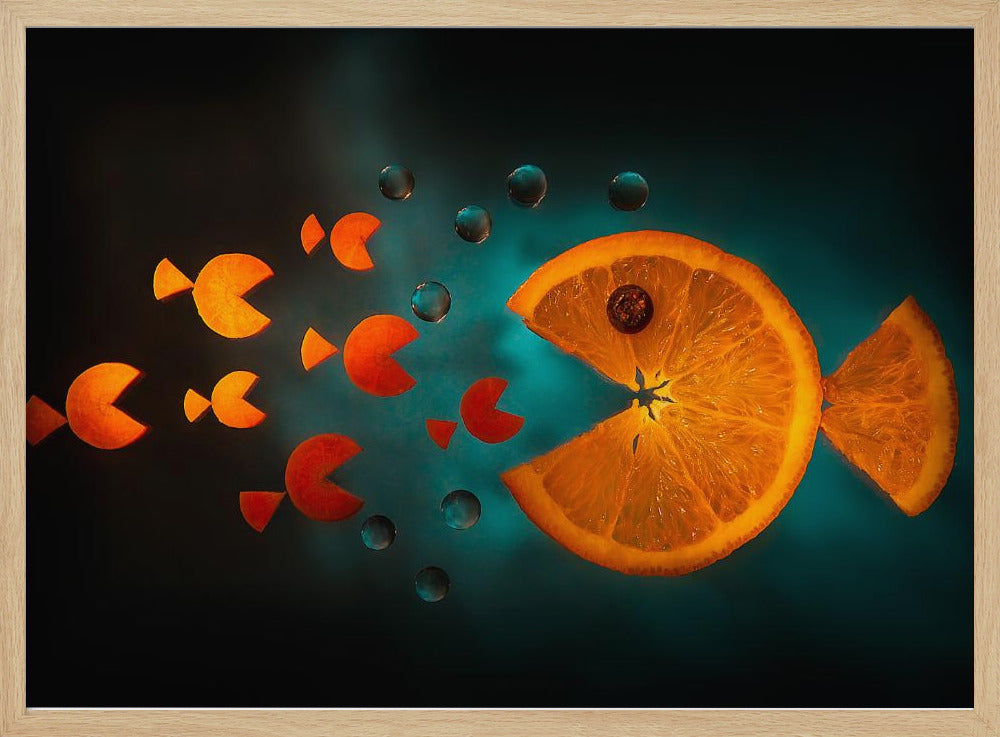 Orangefarbener Fisch | Poster