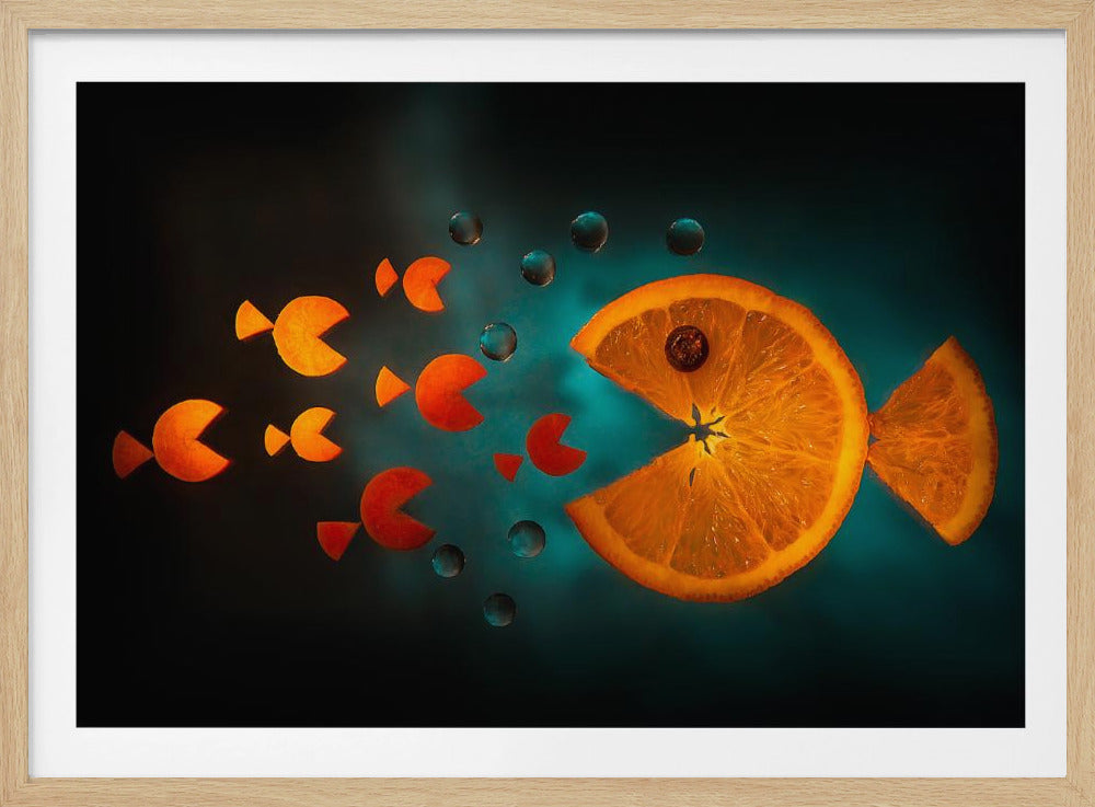 Orangefarbener Fisch | Poster