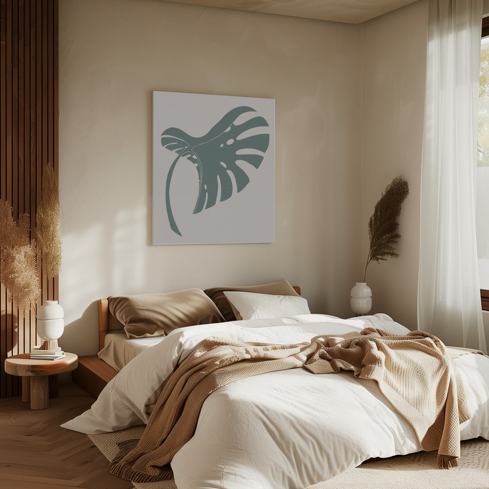 Monstera Bent Green | Leinwand