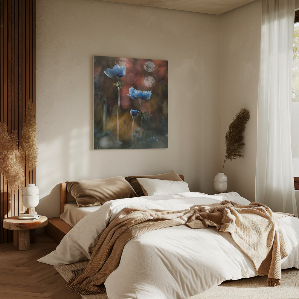 Ein Farbenrausch in einer grauen und tristen Welt | Leinwand